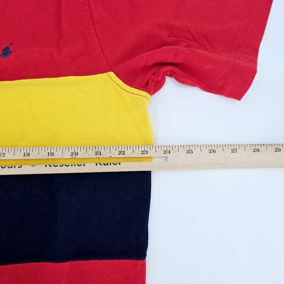 Polo Ralph Lauren RL Polo Rugby Shirt Beach Logo Pullover Men's Top - Picture 9 of 10